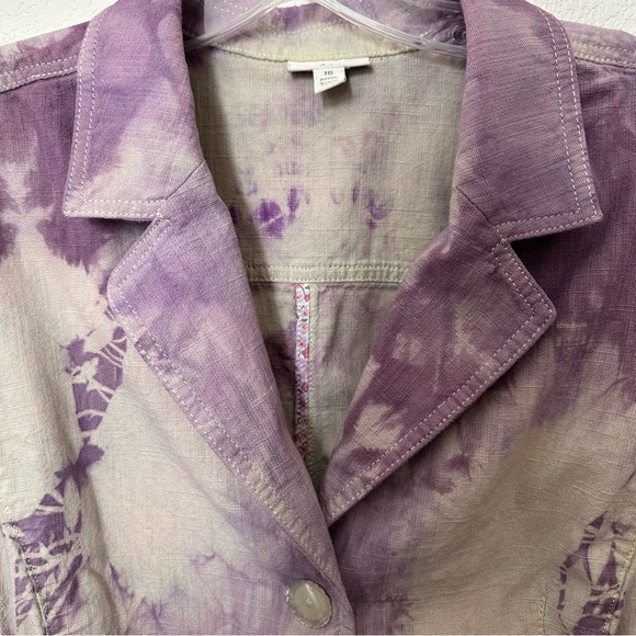 J. Jill Purple Blazer with Artistic Pattern - Picture 3 of 10